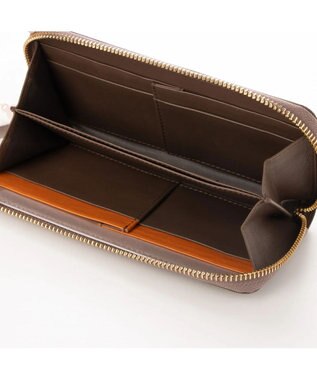 UNBILLION perche ジェムストーンチャームラウンド長財布 オーク