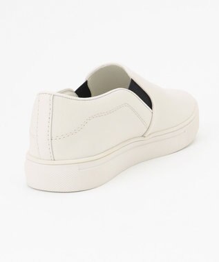 23区 レザー スリッポン ホワイト系