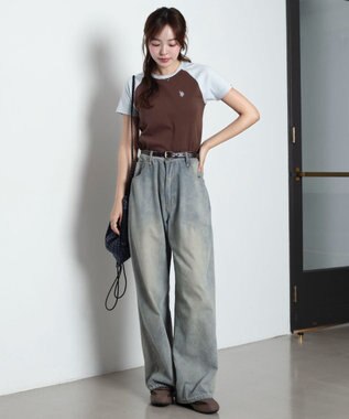 WEGO 【SMLサイズ展開】U.S. POLO ASSN.別注コンパクトTシャツ 柄1