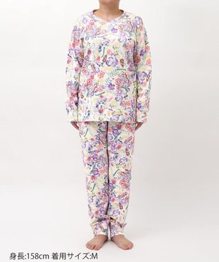 tsumori chisato SLEEP ツモリチサト パジャマ 長袖 長ズボン 綿100%(本体) あったか レディース UDW457 /ワコール ベージュ