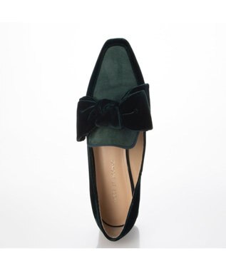 MODE ET JACOMO <MODE ET JACOMO>ベルベットリボンローファー グリーンキジ