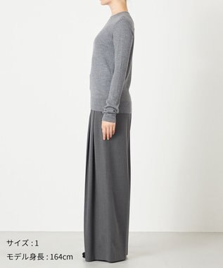 NAVE 【Nave・手洗い可】リュクスウール クルーネックニット ライトグレー系