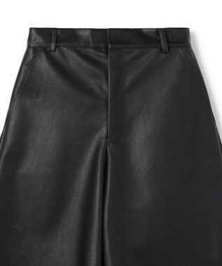 uncrave フェイクレザー バミューダパンツ ブラック