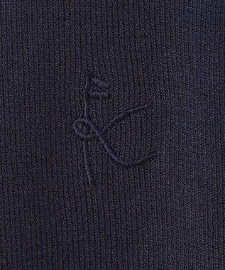 組曲 KIDS 【110-140cm】ラウンドカラー ニットジャケット ネイビー系