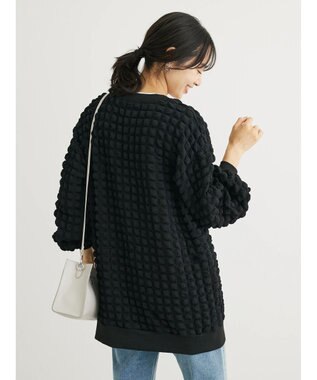 Green Parks ・ＲＡＹ　ＣＡＳＳＩＮ　ポップコーンカーディガン Black