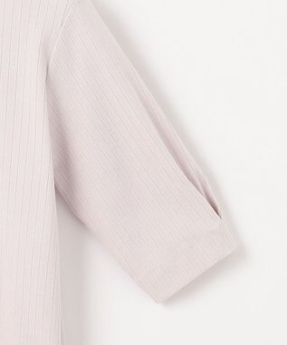 J.PRESS LADIES L ワイドリブジャージー タックスリーブ カットソー グレージュ系