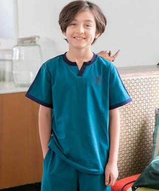 J.PRESS KIDS 【S-Lサイズ】ナップザック付き ルームウェア 上下セット グリーン系