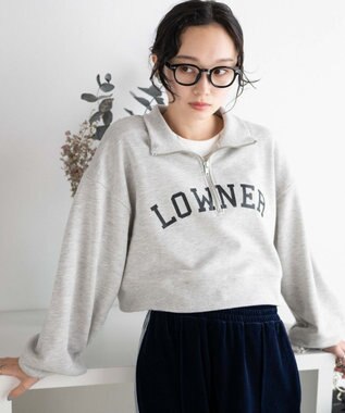 WEGO ハーフジップショートスウェット 柄1