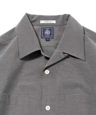 J.PRESS MEN 【J.PRESS ORIGINALS】【UNISEX】Toropical Open Half Sleeve Shirt / Baggy-Fit グレー系