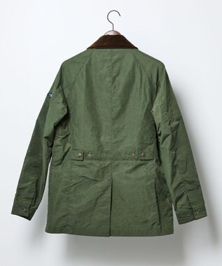 JOSEPH ABBOUD MOUNTAIN 【軽量/ワックスコーティング・テ―ム・ヤルビー氏コラボ】ワックスクロス プリント ブルゾン カーキ系