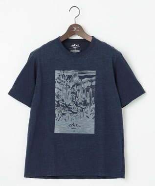 JOSEPH ABBOUD MOUNTAIN 【UNISEX】ヴィンテージオーガニック天竺 Tシャツ ネイビー系