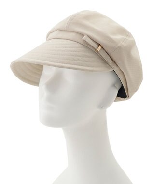 MOONBAT 【日本製/サイズ調整】フルラ (FURLA) ロゴリボンキャスケット ベージュ