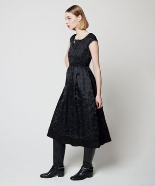 TOCCA 【洗える】FLOWERS ドレス ブラック系