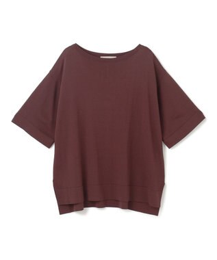 UNFILO スゴ機能 ハーフスリーブニットT [NEW]ボルドー