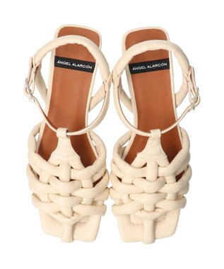 INTER-CHAUSSURES 【ANGEL ALARCON】パフストラップグルカサンダル アイボリー