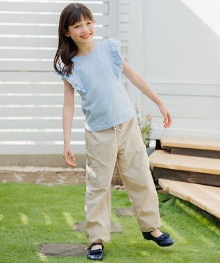 組曲 KIDS 【110-140㎝】 撥水カーゴパンツ ベージュ