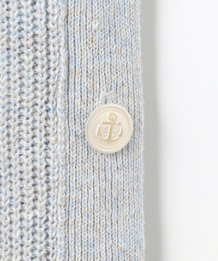 J.PRESS LADIES S 【洗える】Linen Cotton Vest  ニット ベスト ブルー系