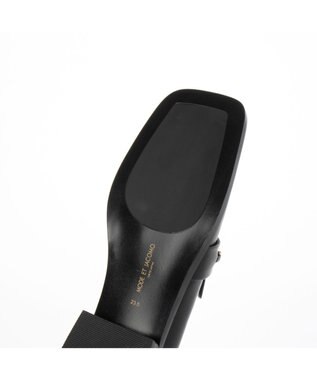 MODE ET JACOMO <MODE ET JACOMO>スクエアトゥチェーンローファー ブラック