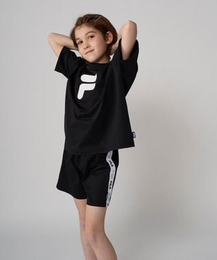 OP／FILA 【FILA】F-BOXロゴラッシュスーツ ブラック