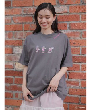 Green Parks ミッキーフレンド／体操プリント半袖ＴＥＥ Charcoal Gray