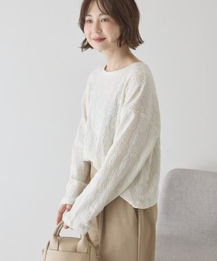 AMERICAN HOLIC 総レースプルオーバー Ivory