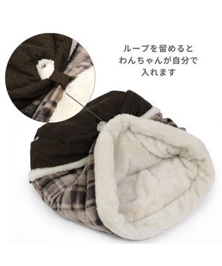 PET PARADISE ペットパラダイス 筒形寝袋 遠赤外線 《チェック柄》 35×50cm チェック柄