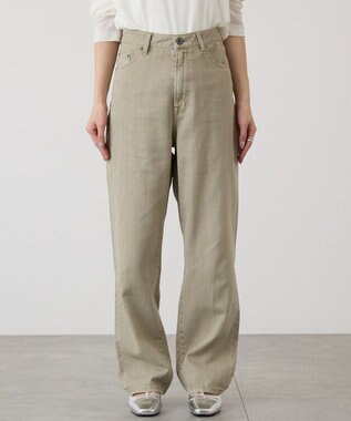 AMERICAN HOLIC ルーズストレートカラーデニムパンツ Light Khaki