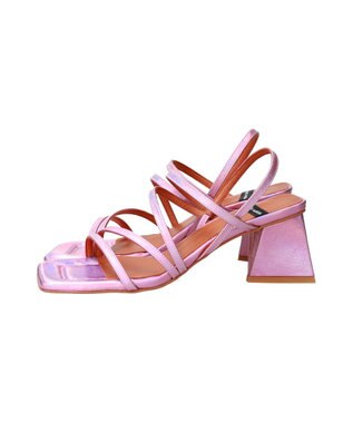 INTER-CHAUSSURES 【ANGEL ALARCON】スクエアトウストラップサンダル ピンク