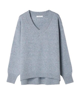 Green Parks ＭｉｘカラーＶネックニットプルオーバー Blue