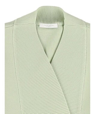 Green Parks ショート丈ミラノリブカーディガン Mint