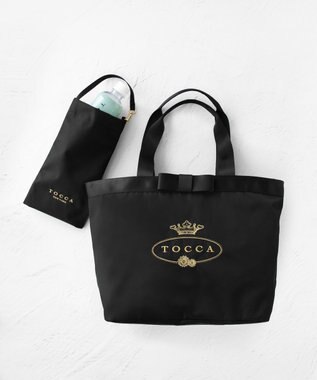 TOCCA 【A4サイズ対応・撥水・サスティナブル素材】LOGO RAIN 2SET BAG バッグ ブラック系