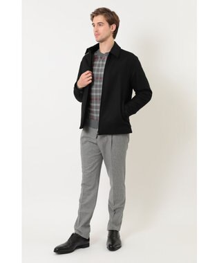 DAKS フラノステンカラーダウンジャケット ブラック