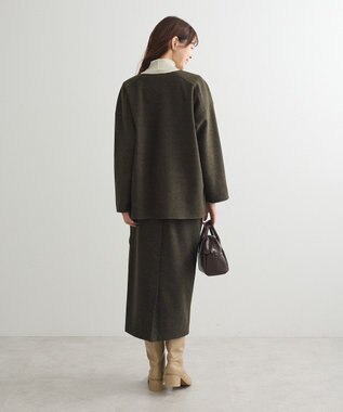 Green Parks 圧縮ポンチＩラインスカート Dark Green