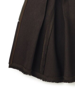 uncrave リネンライクツイル ジレブラウス ダークブラウン