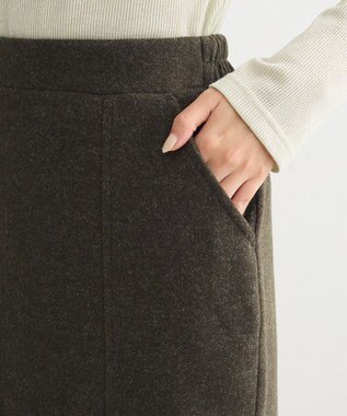 Green Parks 圧縮ポンチＩラインスカート Dark Green