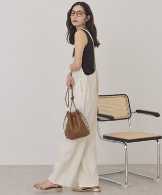 AMERICAN HOLIC デニムスクエアサロペット Ivory