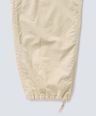 WHITE MAILS 【ユニセックス/軽量】COTTON PAPER  POPLIN DRAWSTRING ミリタリーパンツ ベージュ