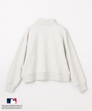ANY L 【洗濯機可/UVケア】MLB/メジャーリーグベースボール ジップスウェット ライトグレー