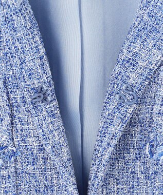 TOCCA 【洗える】MIST TWEED ジャケット ブルー系5