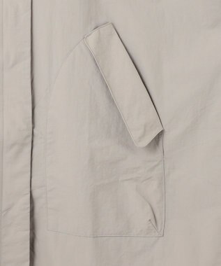 ANY フーデットレインコート ライトグレー