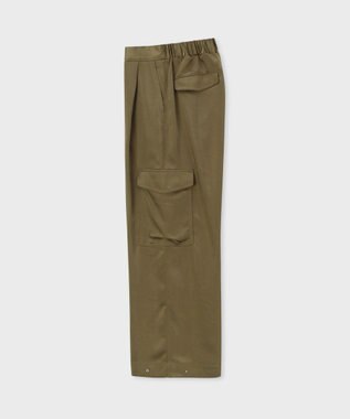 Paul Smith サテン ミリタリー カーゴパンツ カーキ