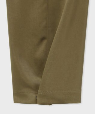 Paul Smith サテン ミリタリー カーゴパンツ カーキ