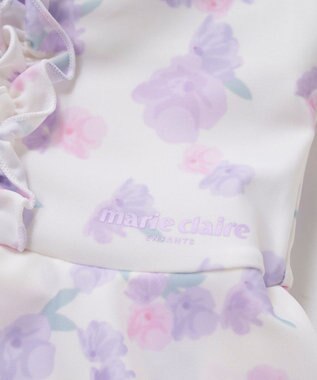 OP／FILA 【marie claire ENFANTS】花柄Aラインワンピース水着 ピンク