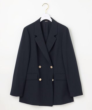 ANY SIS ウーステッドエステル テーラード ジャケット ネイビー