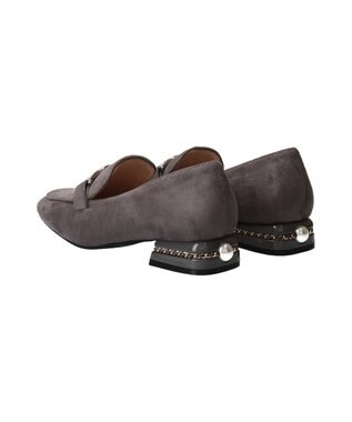 Bridget Birkin 【Bridget Birkin】パールヒールビジューバックルローファー グレースウェード