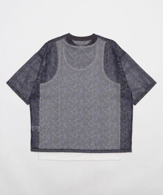 WEGO 【2点SET】メッシュパターンアンサンブルPOシャツ（SS） 柄2