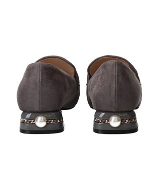 Bridget Birkin 【Bridget Birkin】パールヒールビジューバックルローファー グレースウェード