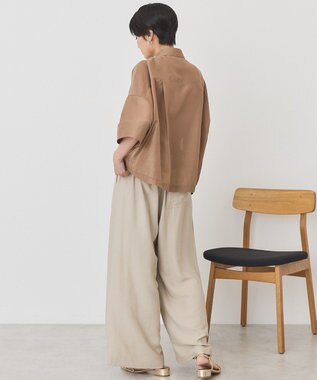 AMERICAN HOLIC 【先行予約】【WEB限定】Wポケットシアー半袖シャツ Beige
