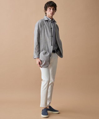 JOSEPH ABBOUD 【サイズ調整可】スラブストレッチ ハンチング ライトグレー系