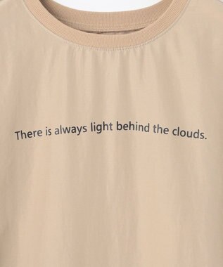 SHARE PARK LADIES ライトタッチ裾テールロゴTシャツ ベージュ系